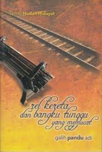 Image of Rel Kereta dan Bangku tunggu yang memucat